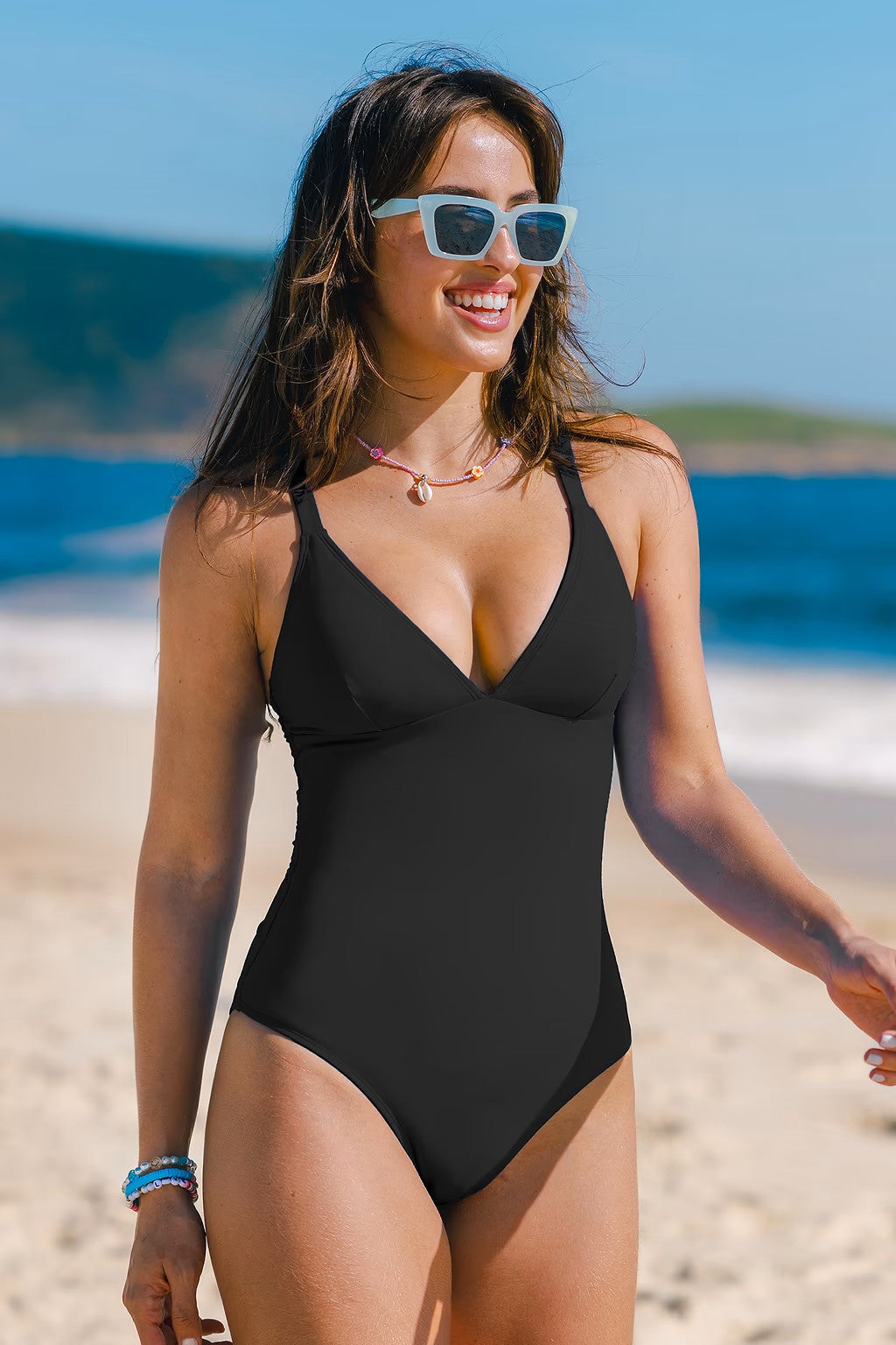 Alessa Sculpt V-Neck One Piece Avila Swim Swimwear Beachwear