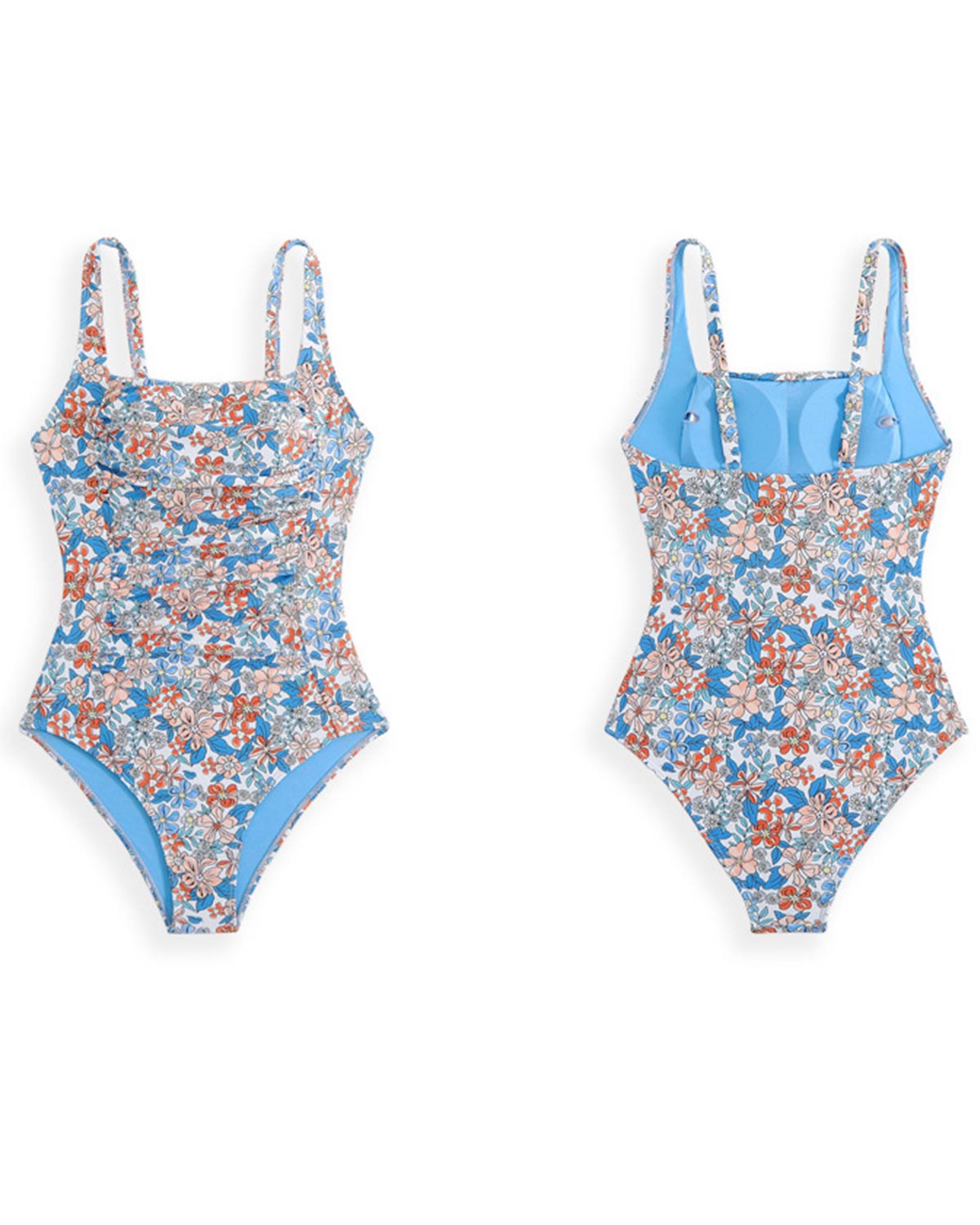 Floral Corset One-piece mesh skirt Swimsuit Avila Swim Swimwear Beachwear