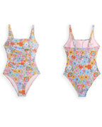 Floral Corset One-piece mesh skirt Swimsuit Avila Swim Swimwear Beachwear