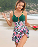 Floral Print U-Ring Swim Dress Avila Swim Swimwear Beachwear