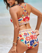 Paloma Sculpt U-Wire Printed Bikini Set Avila Swim Swimwear Beachwear