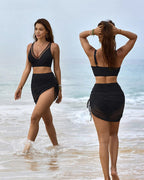 Selene Sculpt Tummy Control Bikini Set with Mesh Sarong Avila Swim Swimwear Beachwear