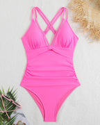 Solea Sculpt V-Neck One Piece Avila Swim Swimwear Beachwear