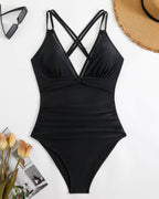 Solea Sculpt V-Neck One Piece Avila Swim Swimwear Beachwear
