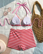 Striped Halter Bikini Set Avila Swim Swimwear Beachwear