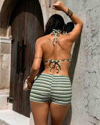 Striped Halter Bikini Set Avila Swim Swimwear Beachwear