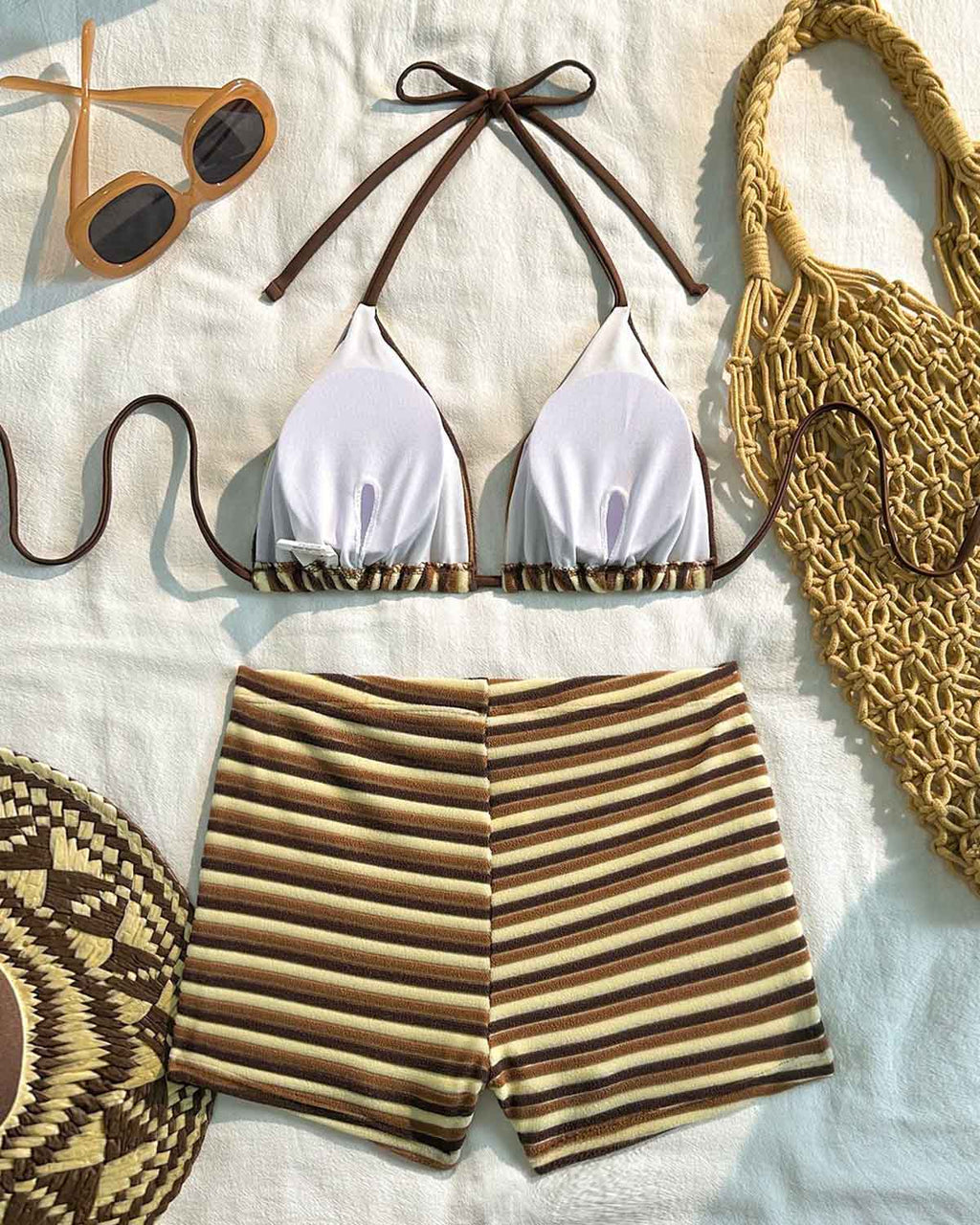 Striped Halter Bikini Set Avila Swim Swimwear Beachwear