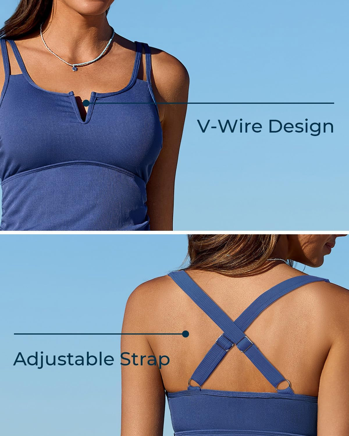 Tummy Control Two-Piece Tankini Shorts Avila Swim Swimwear Beachwear