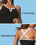 Tummy Control Two-Piece Tankini Top Avila Swim Swimwear Beachwear