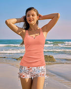 Tummy Control Two-Piece Tankini Top Avila Swim Swimwear Beachwear