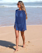 Beach Casual Sparkle Knit Cover Up Dress